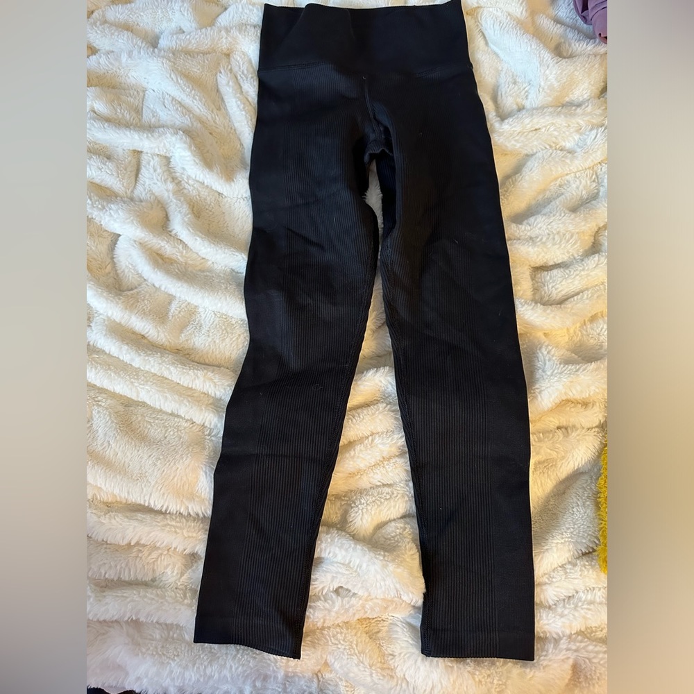 Brand New Athleta girls ribbed leggings